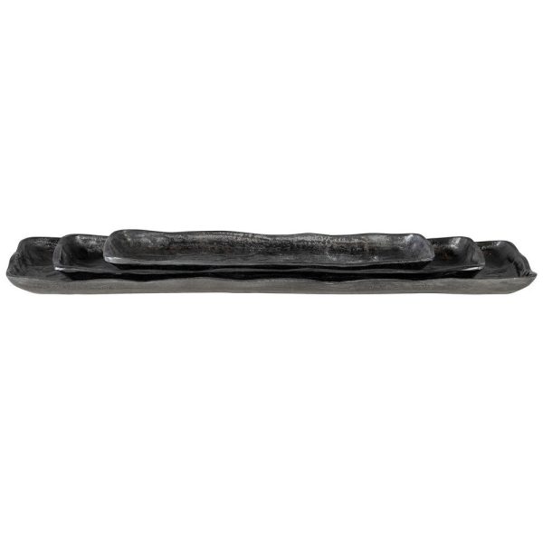 Uttermost Artisan Antique Nickel Trays, S 3 By Casagear Home on Sale