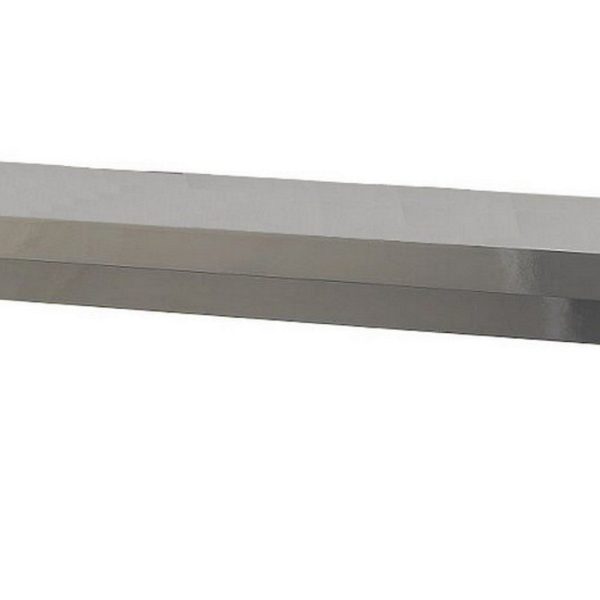 Joey 60 Inch Modern Bar Table, Lacquered Gray Finish, Composite Wood Frame By Casagear Home For Cheap - Image 3