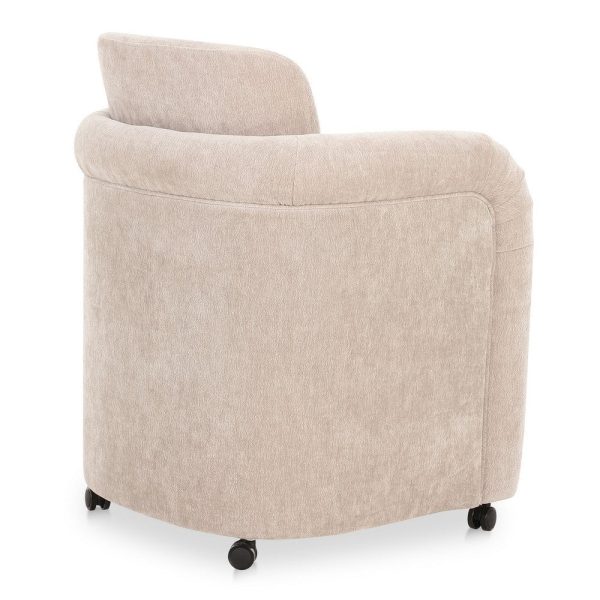 Mesto Rolling Dining Chair Taupe Online - Image 2