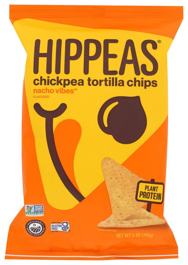 HIPPEAS: Chips Tortilla Nacho Vbs, 5 OZ Online now